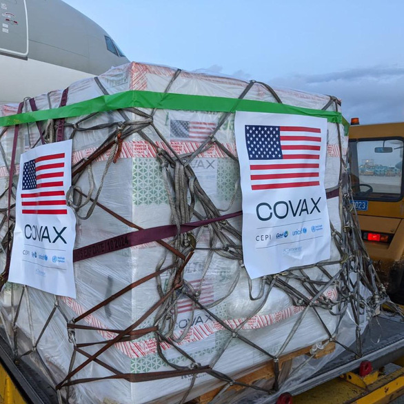 Vietnam receives more than 2 8 million additional Pfizer vaccine doses from COVAX made available by U S